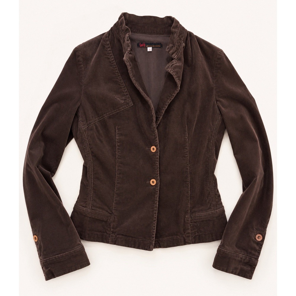 Adriano Goldschmied AG Brown Corduroy Blazer Jacket Women's Size Small